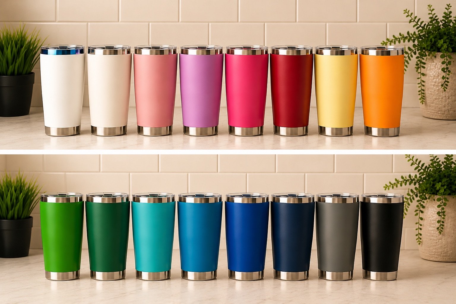 Colors and Models tumblers by Charmed Gift Store