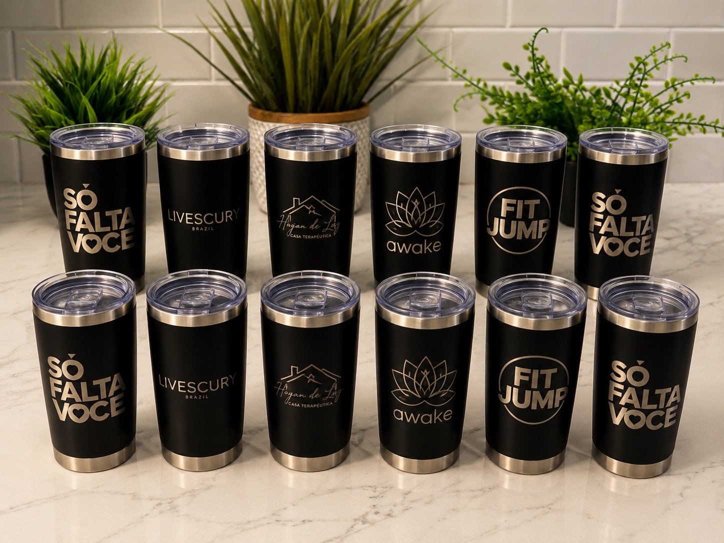 Collection of personalized tumblers